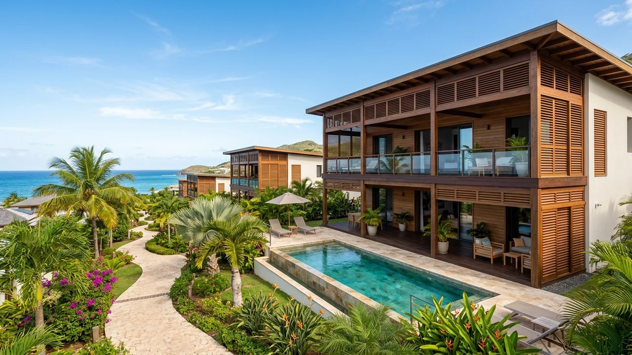Appartement neuf contemporain avec terrasse en Guadeloupe